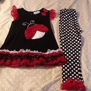 Emily Rose Ladybug 2 piece outfit